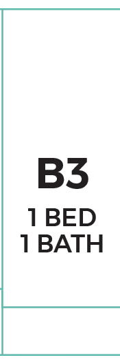 Premiere 3F unit B3 1 bed 1 bath