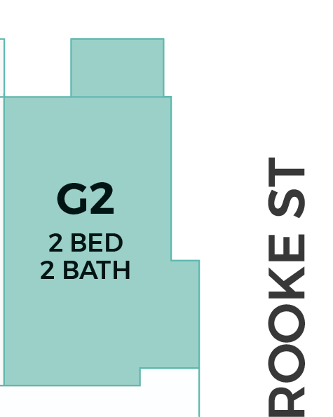 Premiere 5F unit G2 2 bed 2 bath