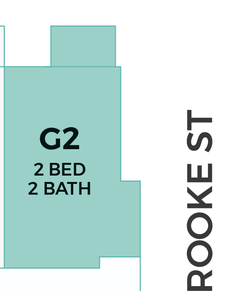 Premiere 6F unit G2 2 bed 2 bath